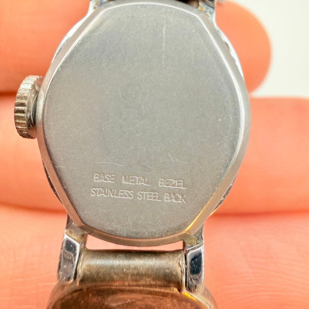 Vtg Old Pawn Sterling Silver Navajo Blue Green Turquoise Watch Band With Timex - Picture 6 of 10